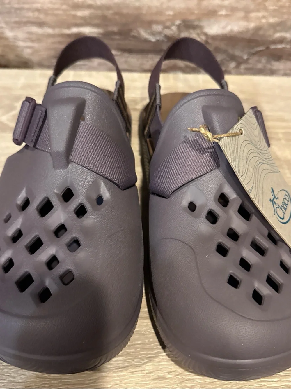 Chaco Men's Vented Slip-On Clog in Deep Plum